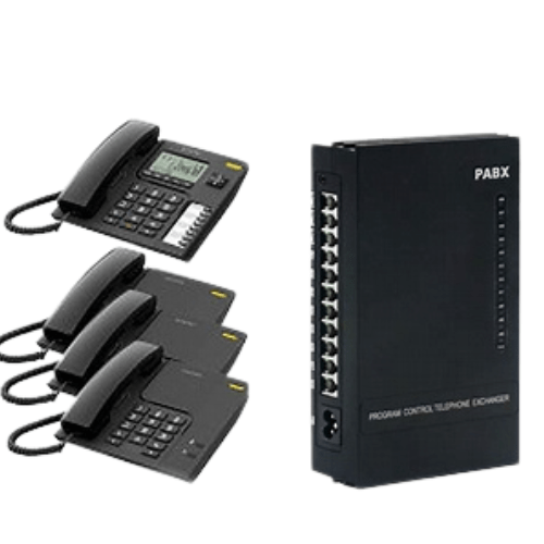 Pack panafone pbx 308 3 ligne et 8 Ports avec 4 poste