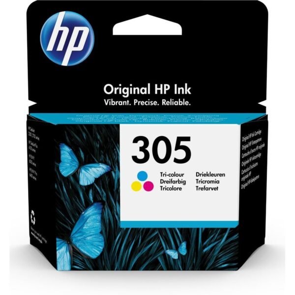 HP 305 trois couleurs - Cartouche d'encre HP d'origine (3YM60AE)